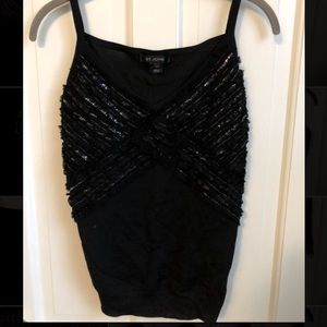 St. John Black Sequin Camisole